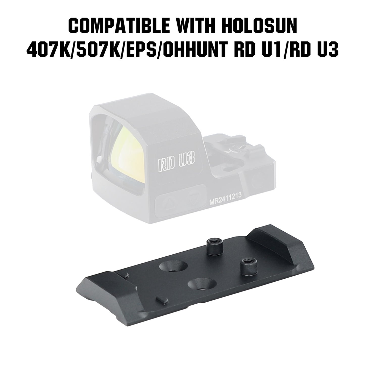 ohhunt® RMSc Footprint Red Dot Adapter Plate for CZ P-10 Compatible with Holosun 407K/507K/EPS