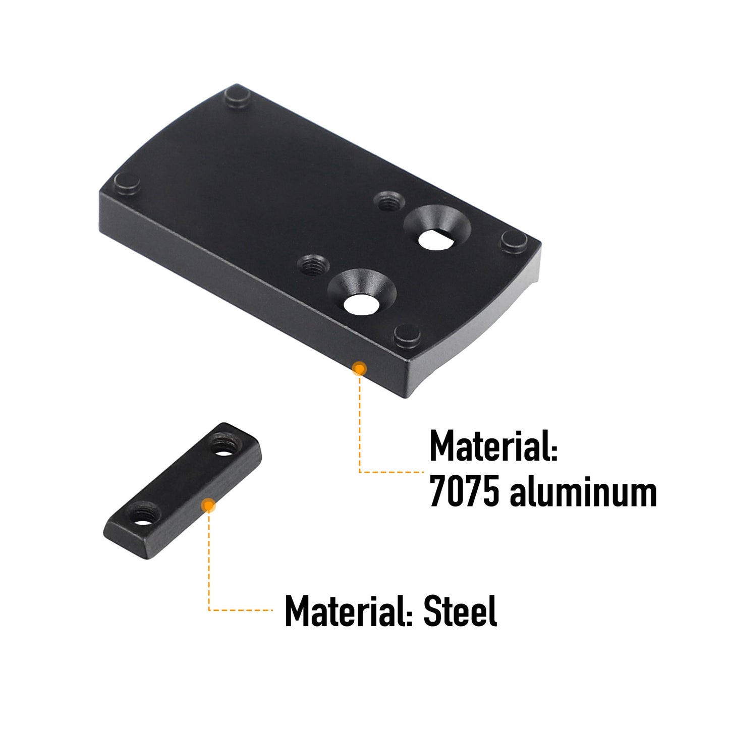 ohhunt® Red Dot Plate Compatible with Burris Sightmark Vortex Venom Red Dot Sight for Glock