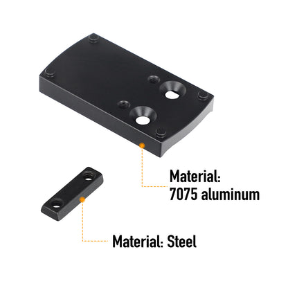 ohhunt® Red Dot Plate Compatible with Burris Sightmark Vortex Venom Red Dot Sight for Glock