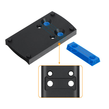 ohhunt® Red Dot Plate Compatible with Burris Sightmark Vortex Venom Red Dot Sight for Glock
