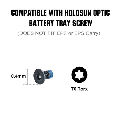 ohhunt® Replacement Red Dot Screw Set for Holosun Optic Battery Tray fit 407K/507K/407C/507C/508T/509T
