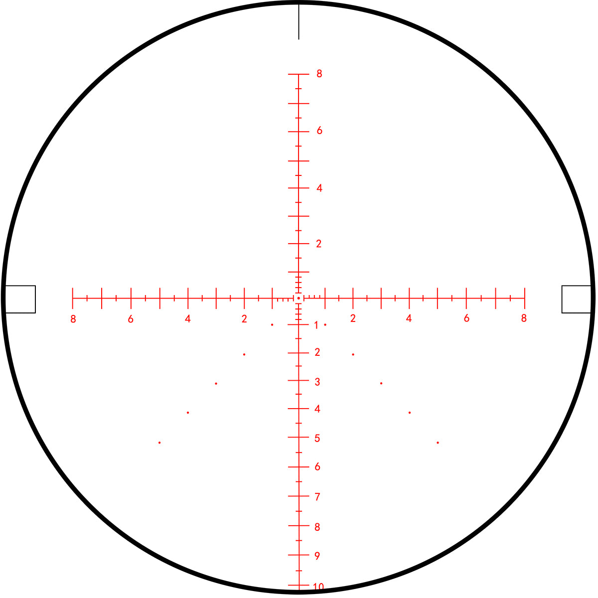 ohhunt® LR FFP 1.5-12X28 IRスコープ、ガラスエッチングレチクル、赤色照明、タレットロックリセット