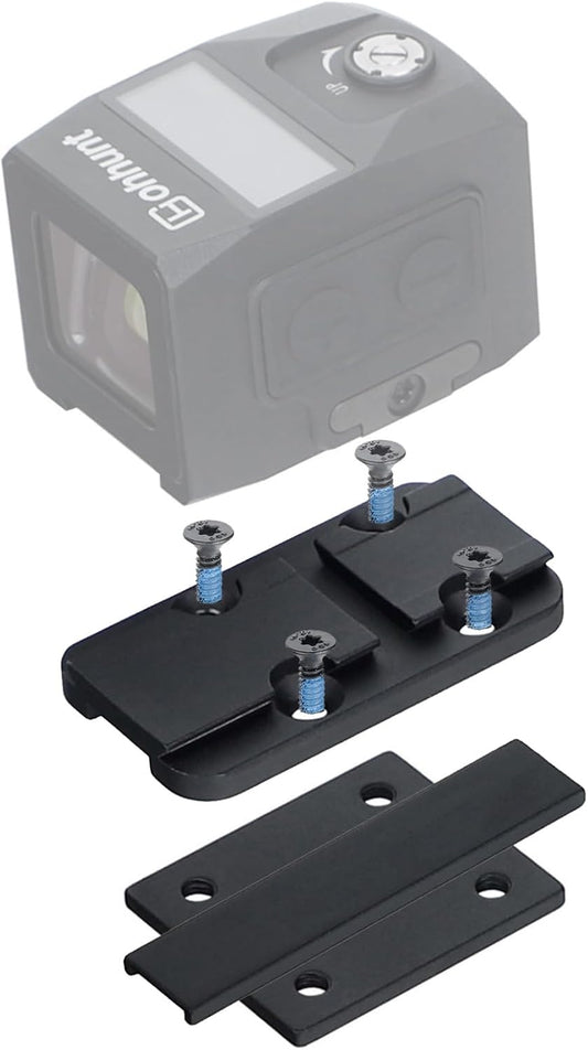 ohhunt® Shotgun Rib Mount Adapter Plate Compatible with Acro Footprint Red Dot Sight Aimpoint Acro P1/P2, ohhunt FB O4