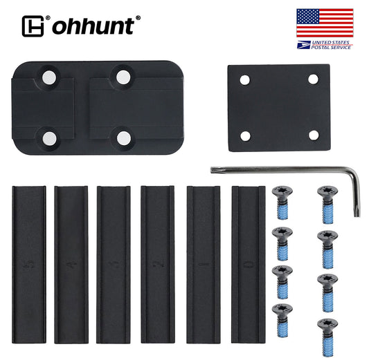 ohhunt® Shotgun Rib Mount Adapter Plate Compatible with Acro Footprint Red Dot Sight Aimpoint Acro P1/P2
