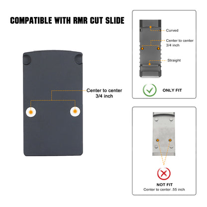 ohhunt® RMR to ACRO Red Dot Adaptor Plate
