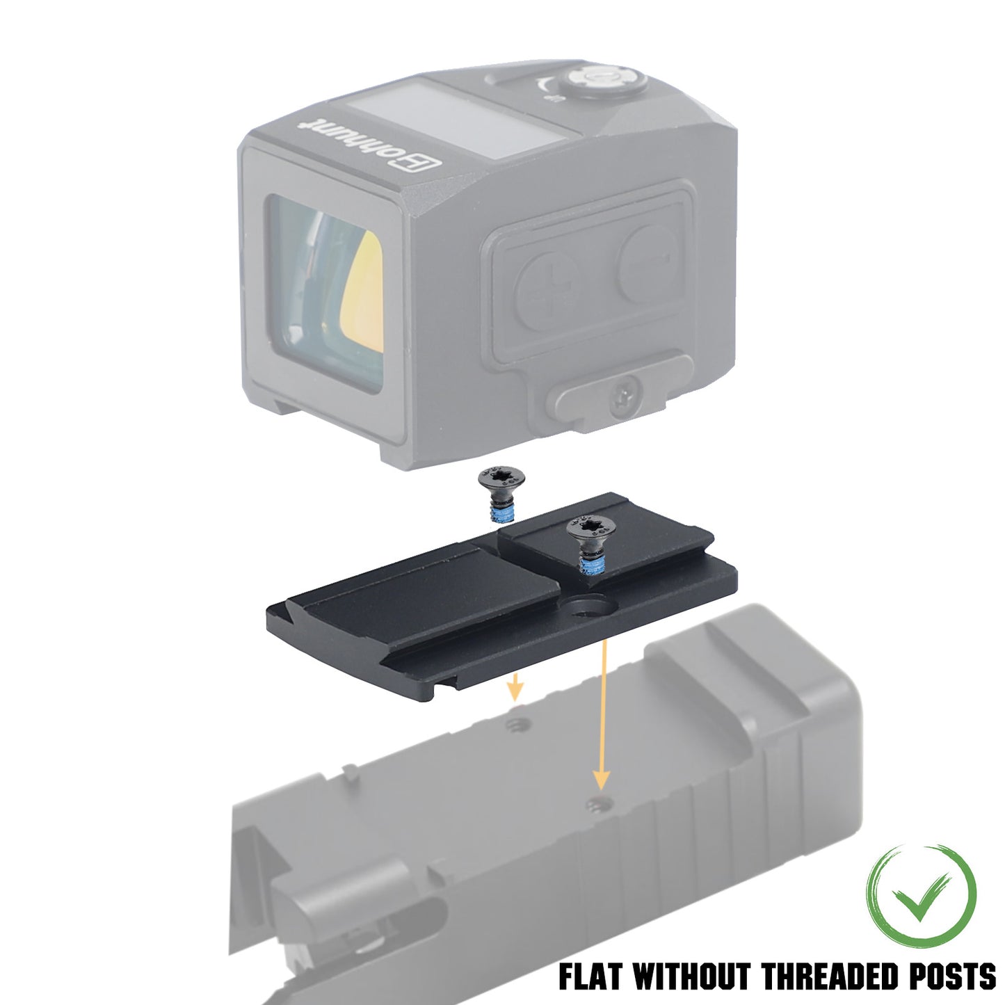 ohhunt® RMR to ACRO Red Dot Adaptor Plate