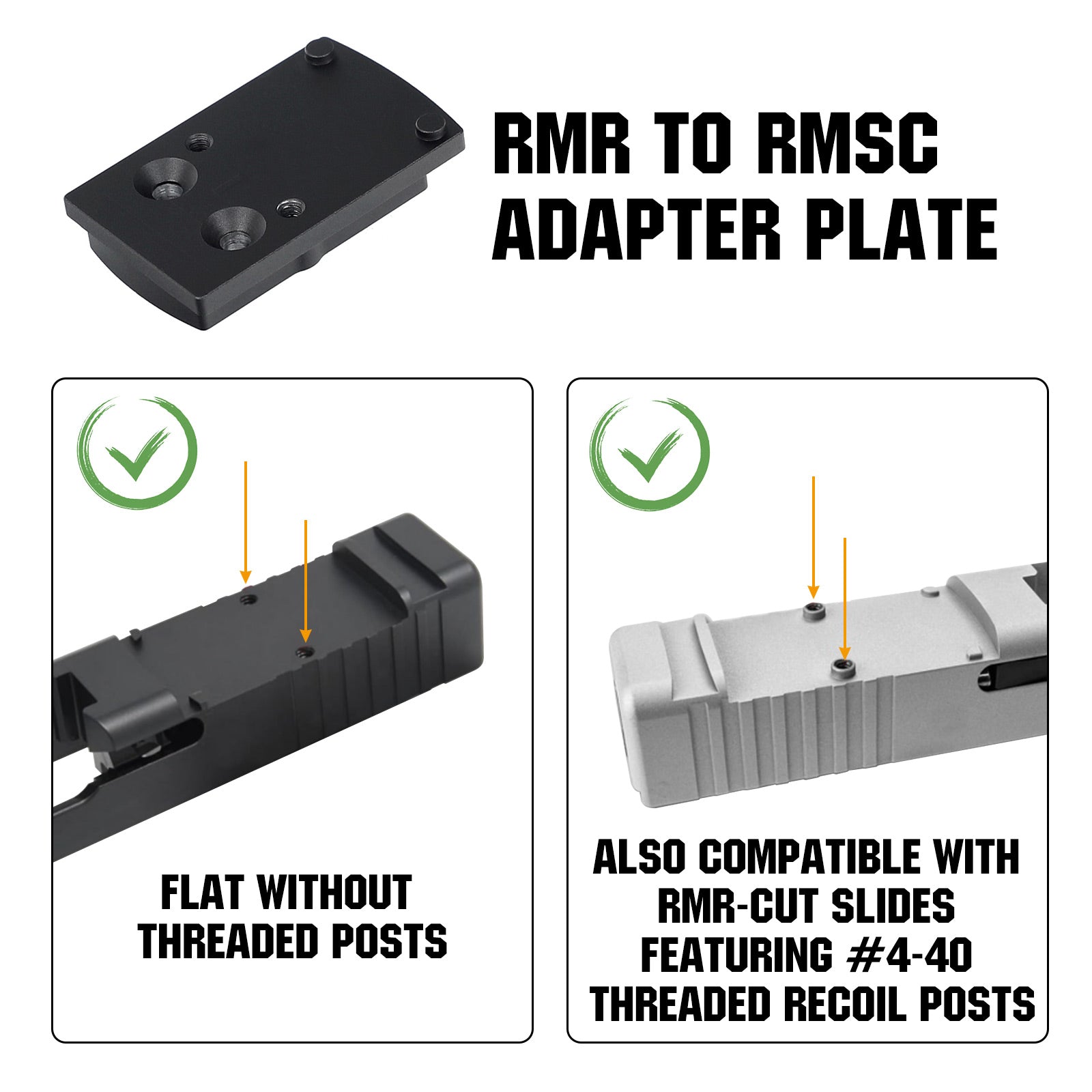 RMSC to RMR Adapter Plate for RMS Cut Slide – ohhunt