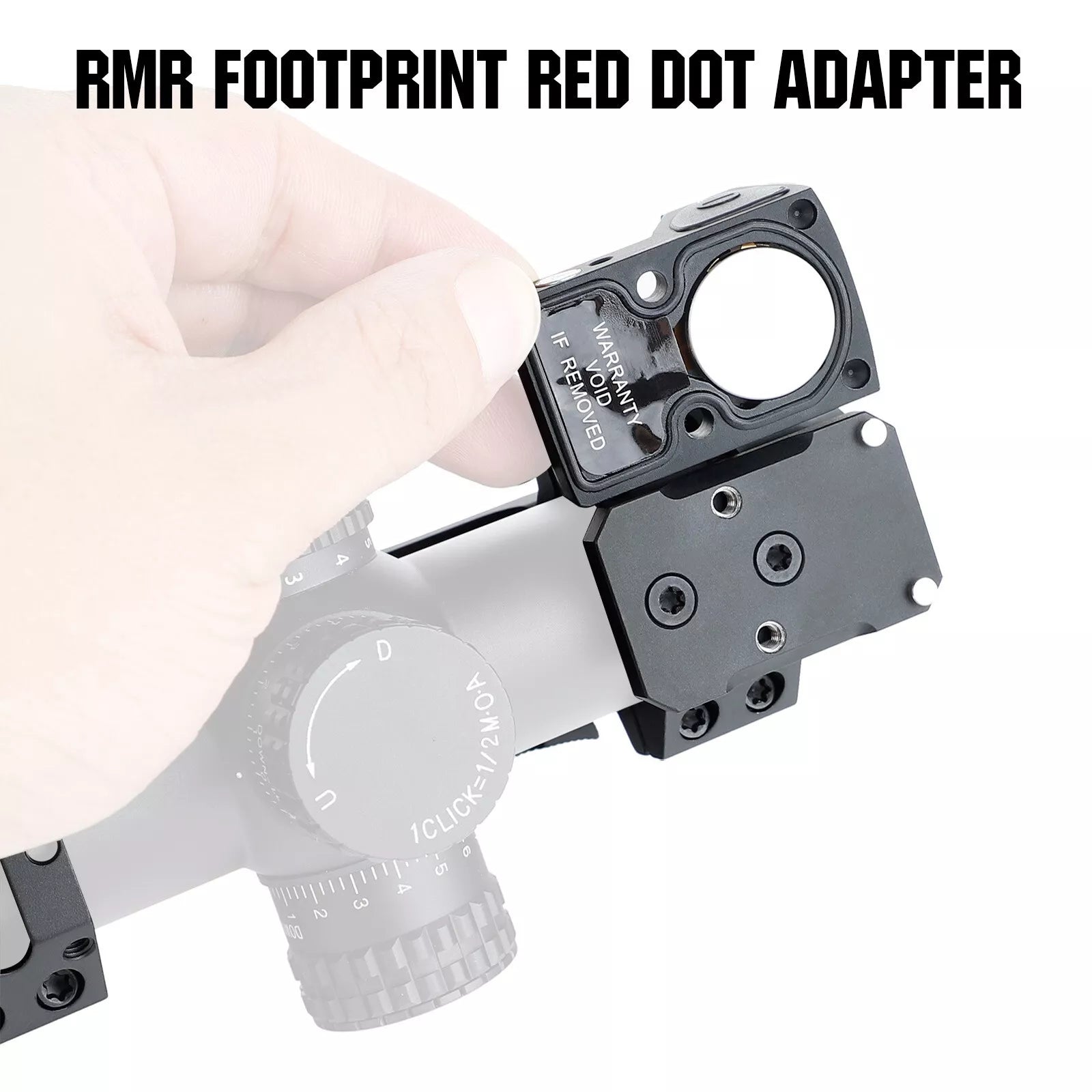 ohhunt® 30mm Picatinny QD Scope Mount with RMR Footprint Adapter and P