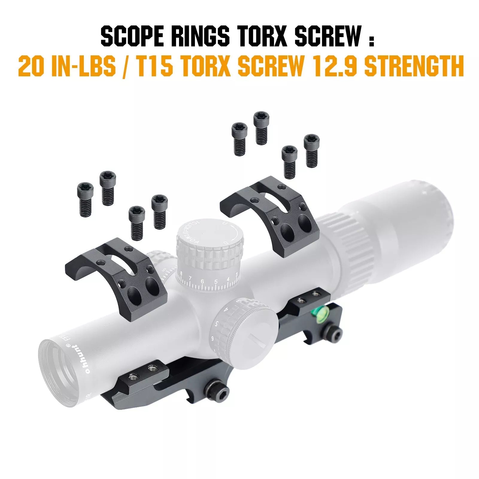 ohhunt® 30mm/1インチ ピカティニーQDスコープマウント、RMRフット