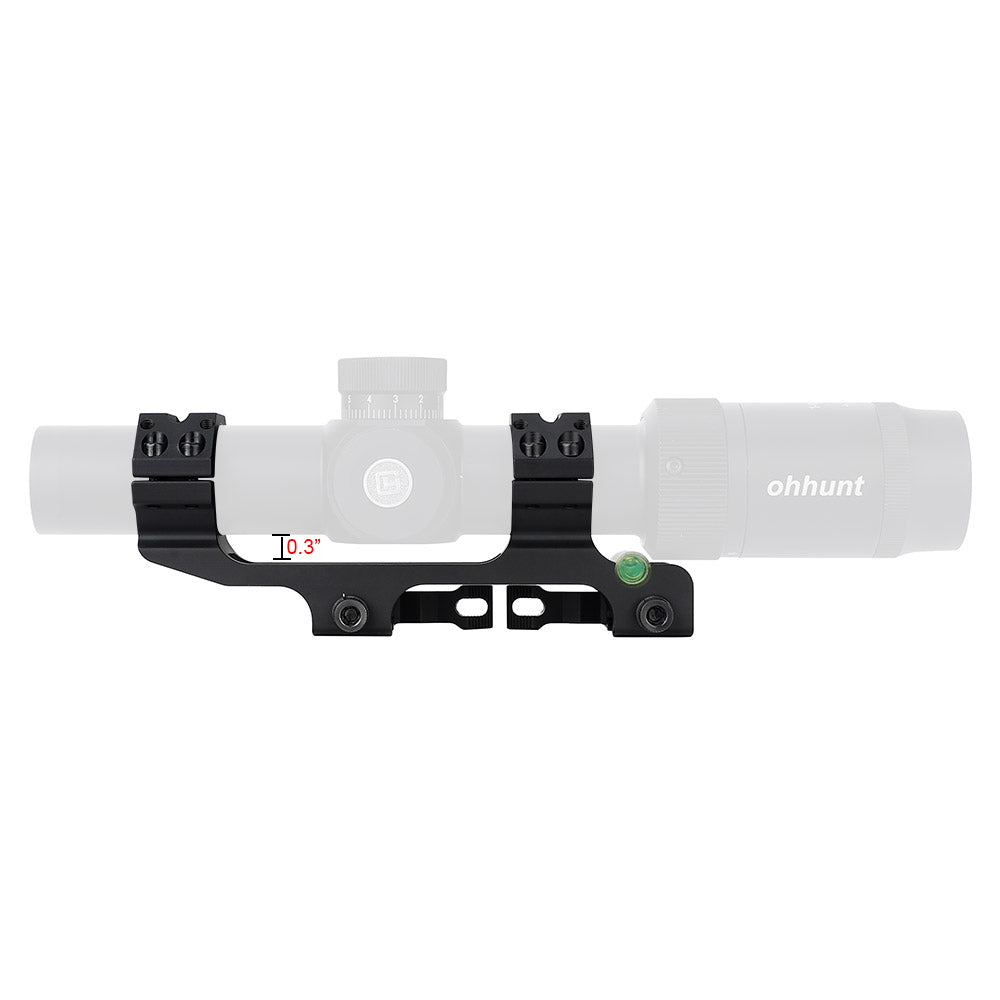 ohhunt® 30mm QD Cantilever Scope Mount with Top Picatinny Rail & Bubble Level
