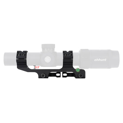 ohhunt® 30mm QD Cantilever Scope Mount with Top Picatinny Rail & Bubble Level