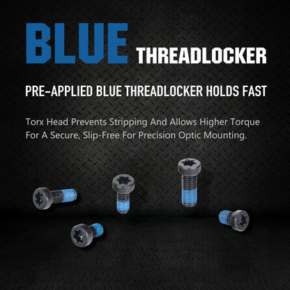 ohhunt® Red Dot Screw Pack 32 Pcs Includes #6-32 and #4-40 Screws Compatibility with Optics and Mounts