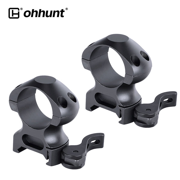 Steel 1 inch Quick Release Picatinny Scope Rings - High Profile – ohhunt