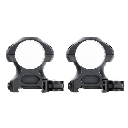 Steel 1 inch Quick Release Picatinny Scope Rings - High Profile