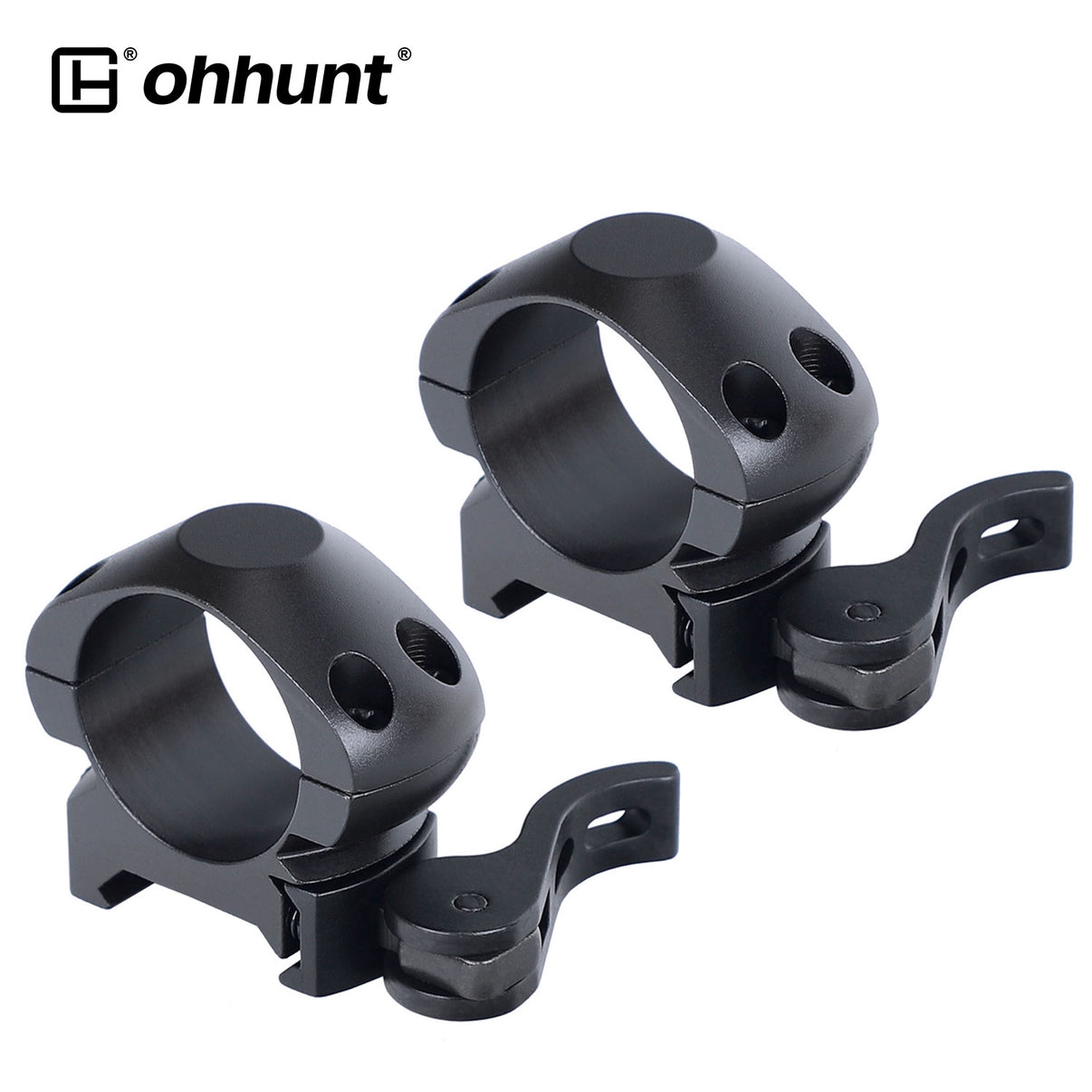 Steel 1 inch Quick Release Picatinny Scope Rings - Low Profile – ohhunt