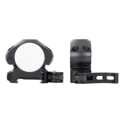 Steel 1 inch Quick Release Picatinny Scope Rings - Low Profile