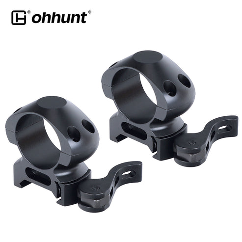 Steel 1 inch Quick Release Picatinny Scope Rings - Med Profile – ohhunt