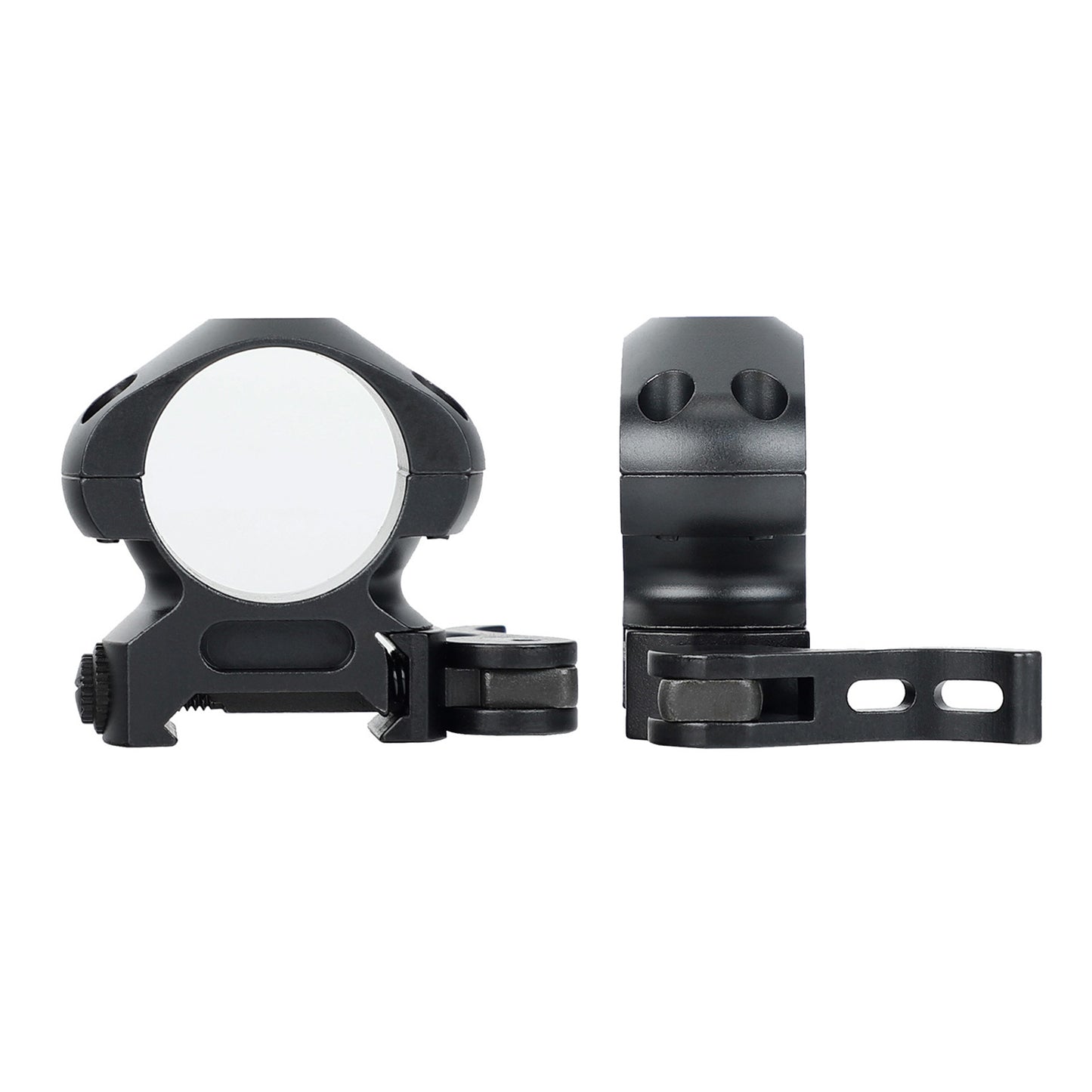 Steel 1 inch Quick Release Picatinny Scope Rings - Med Profile