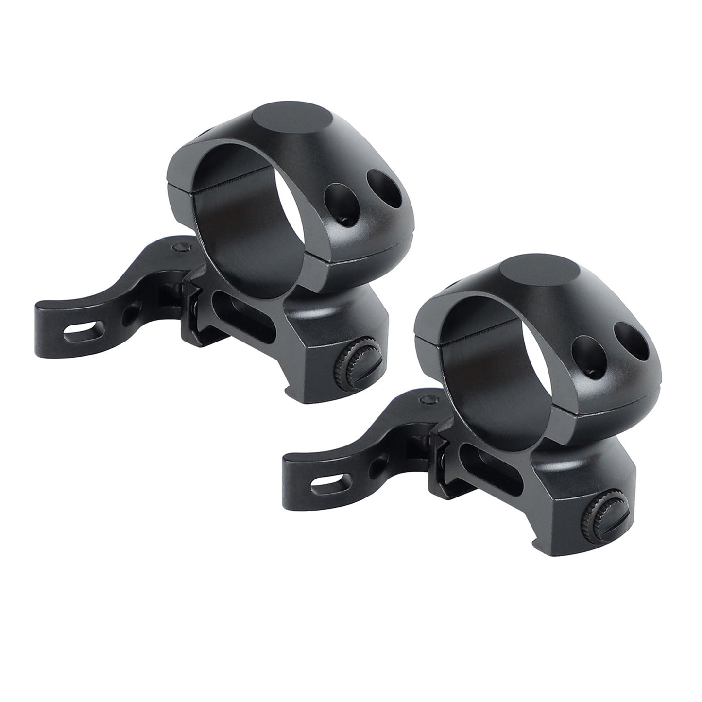 Steel 1 inch Quick Release Picatinny Scope Rings - Med Profile