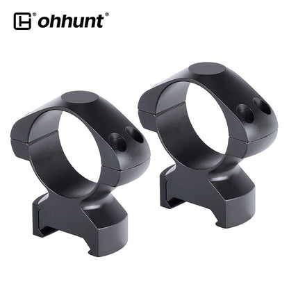 ohhunt® Steel 30mm Picatinny Rifle Scope Rings - Med Profile 0.5"
