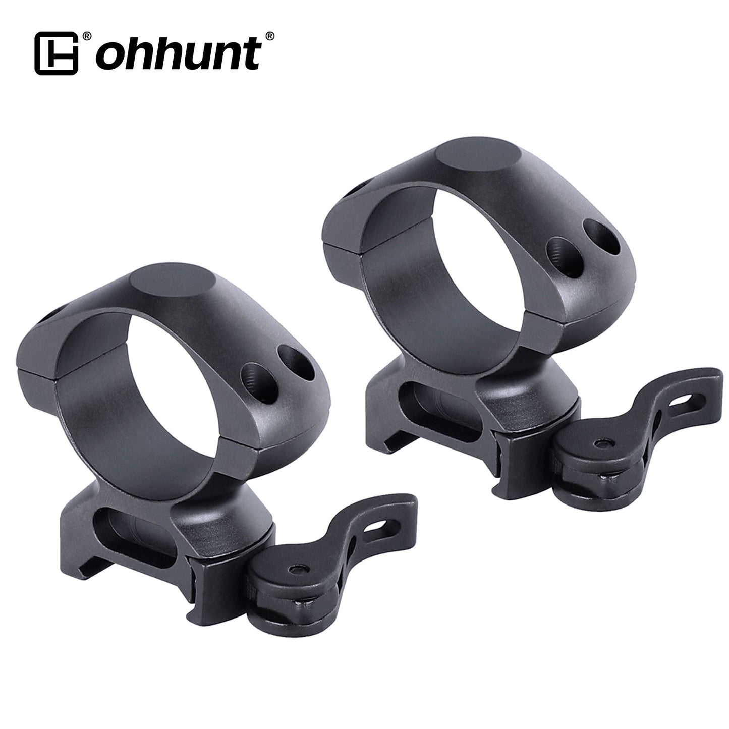 Steel 30mm Quick Release Picatinny Scope Rings