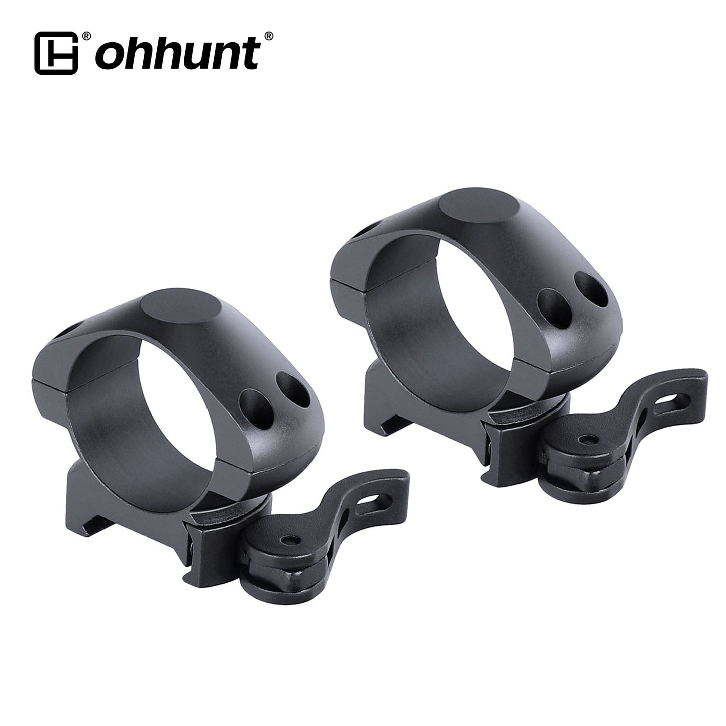 Steel 30mm Quick Release Picatinny Scope Rings