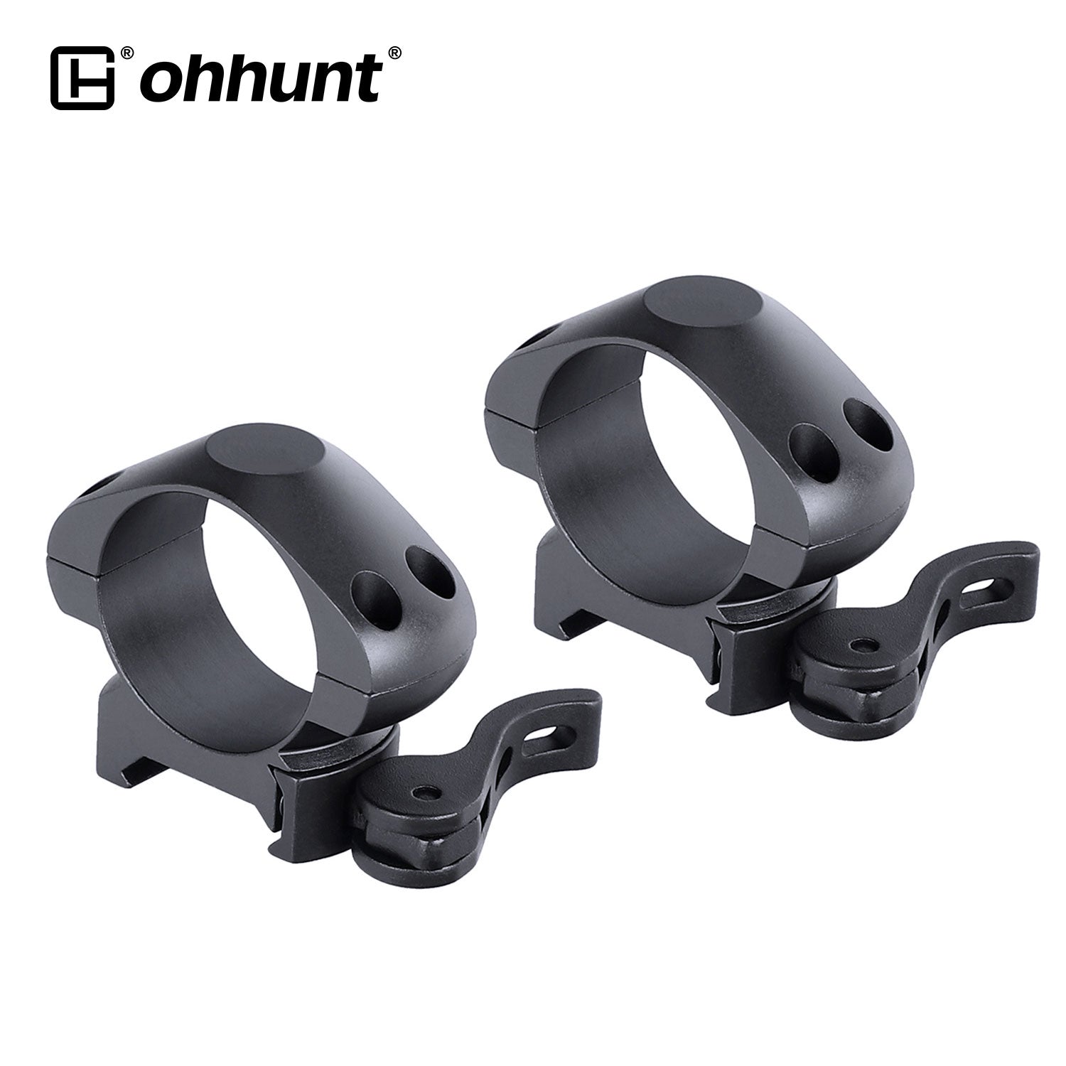 Steel 30mm Quick Release Picatinny Scope Rings