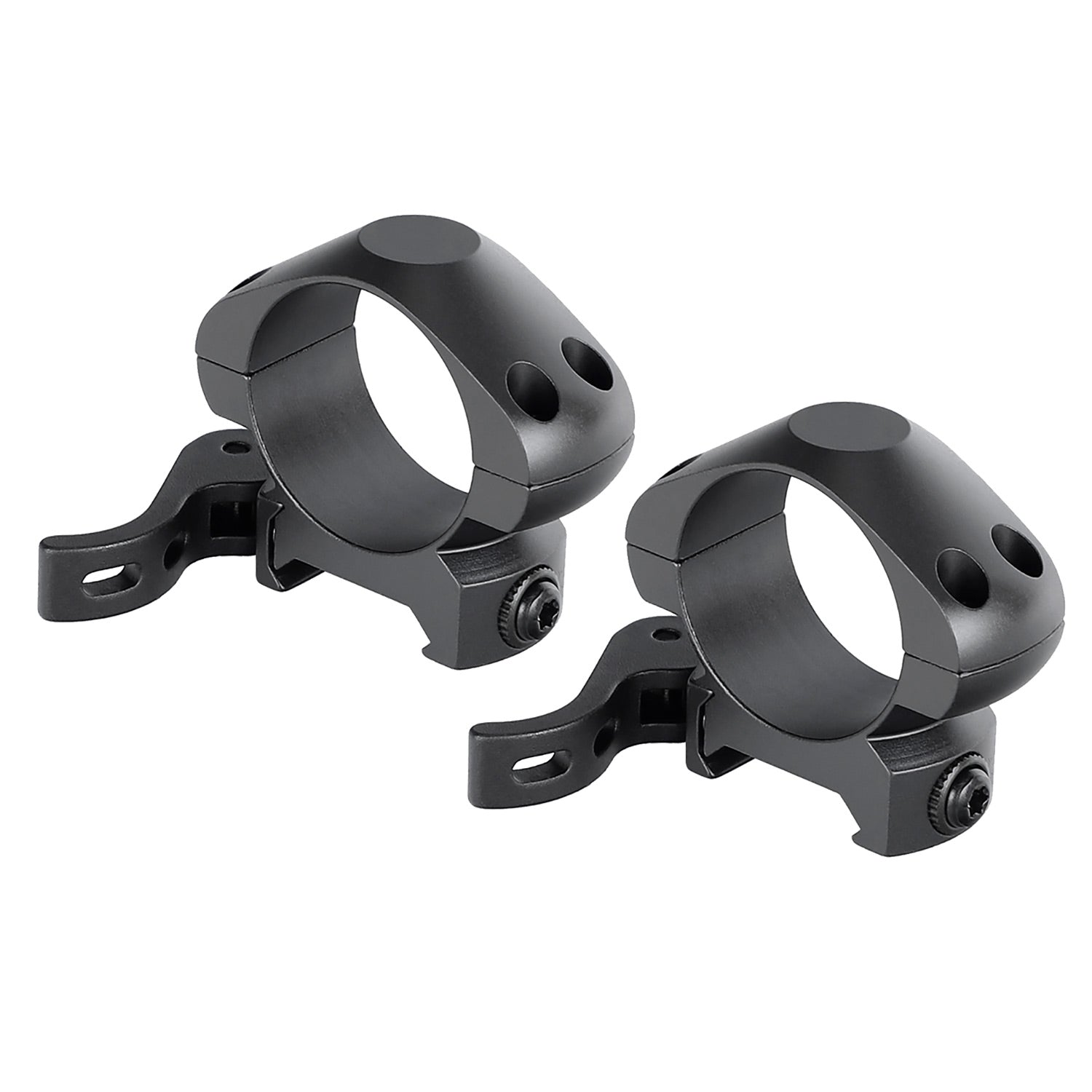 Steel 30mm Quick Release Picatinny Scope Rings - 2pcs