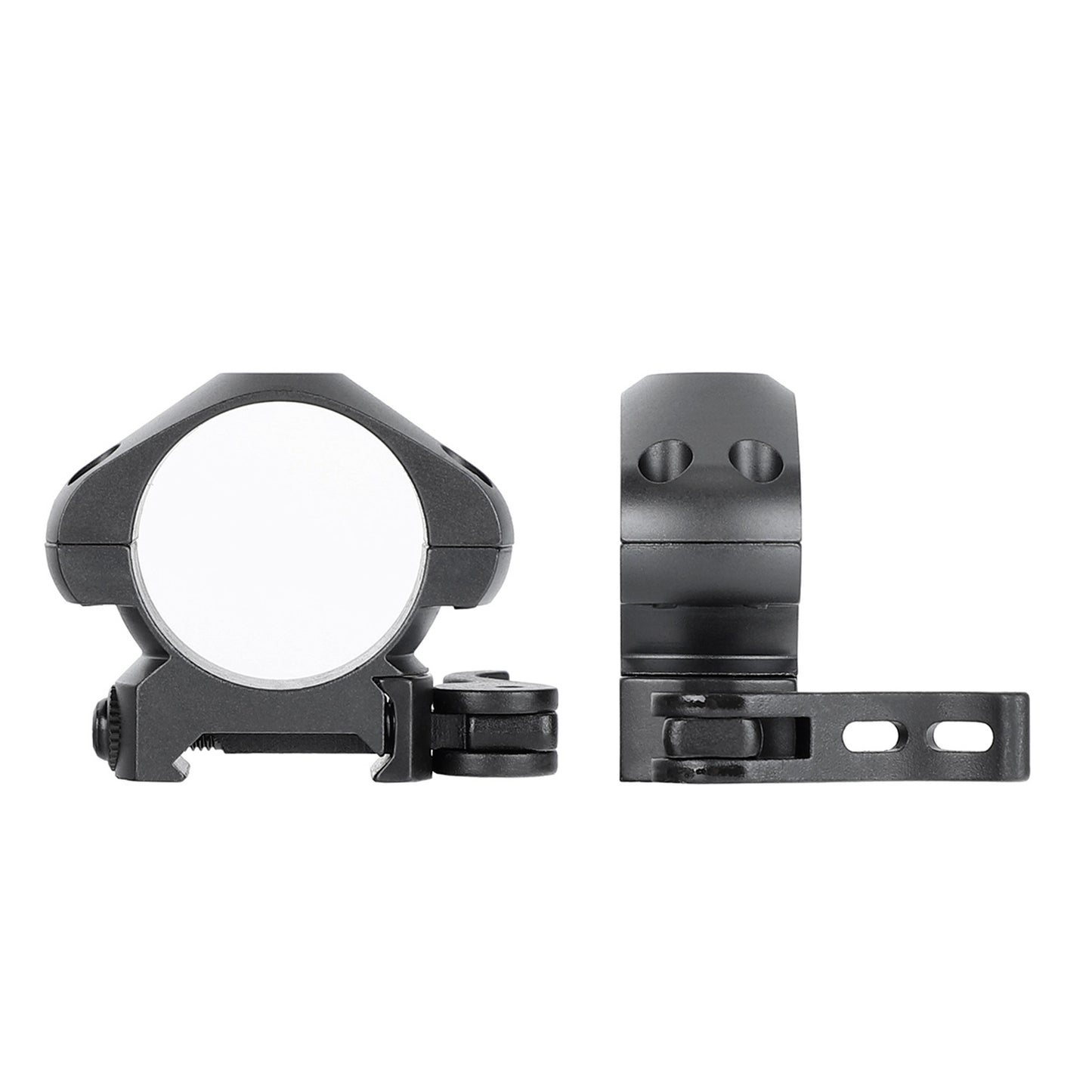 Steel 30mm Quick Release Picatinny Scope Rings - Low Profile