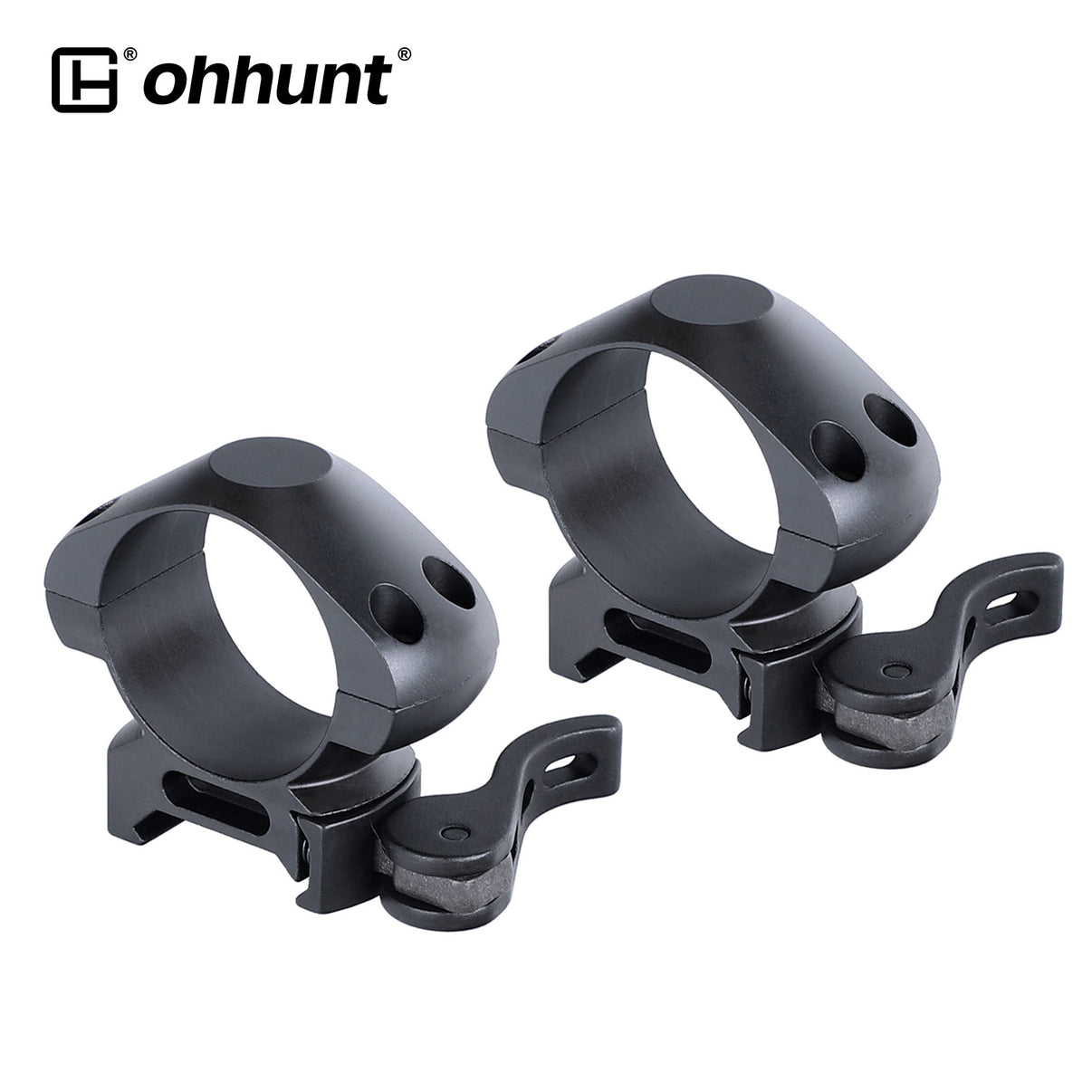 Steel 30mm Quick Release Picatinny Scope Rings - Med Profile – ohhunt