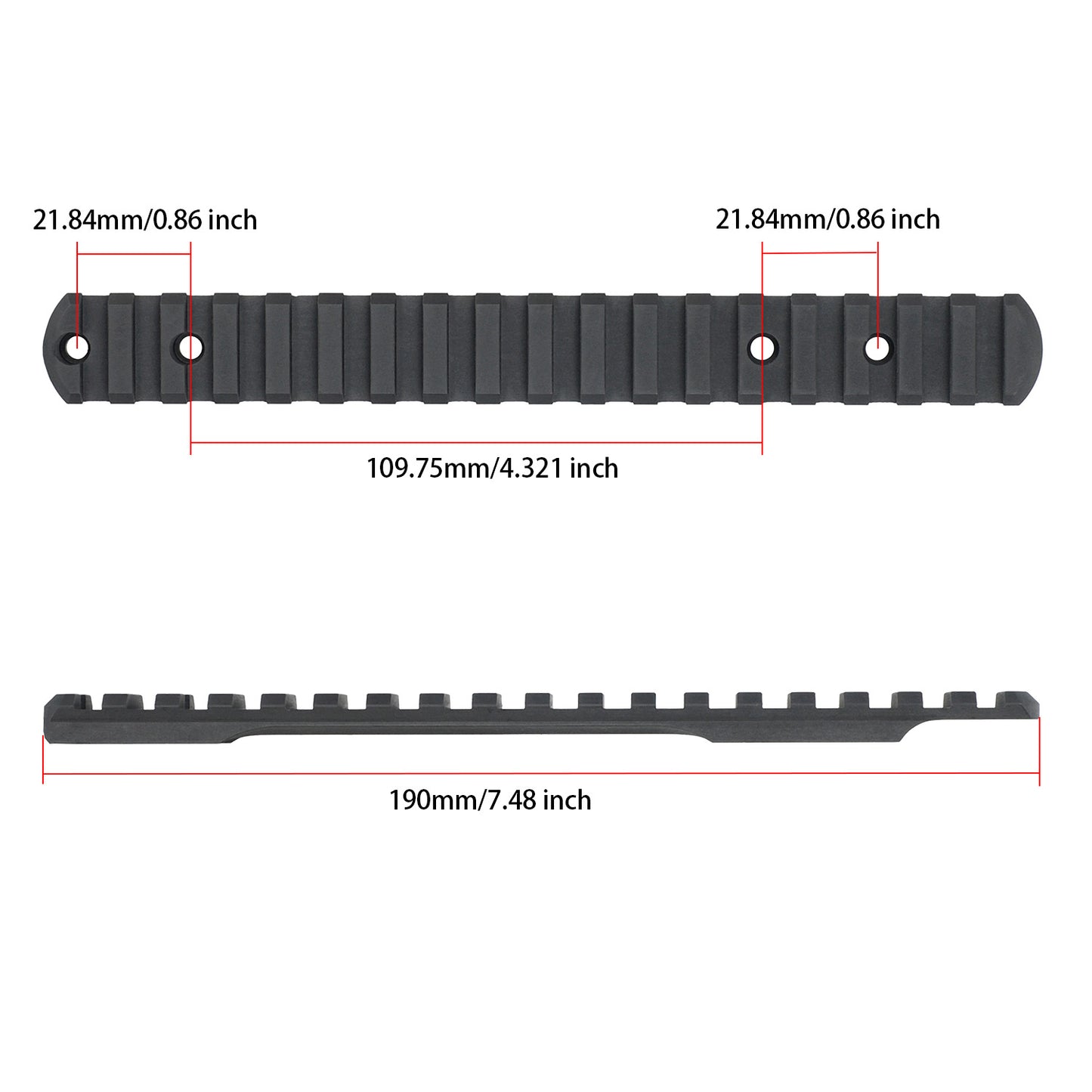 ohhunt® Steel Picatinny Rail Scope Mount for Savage Edge, Savage Axis
