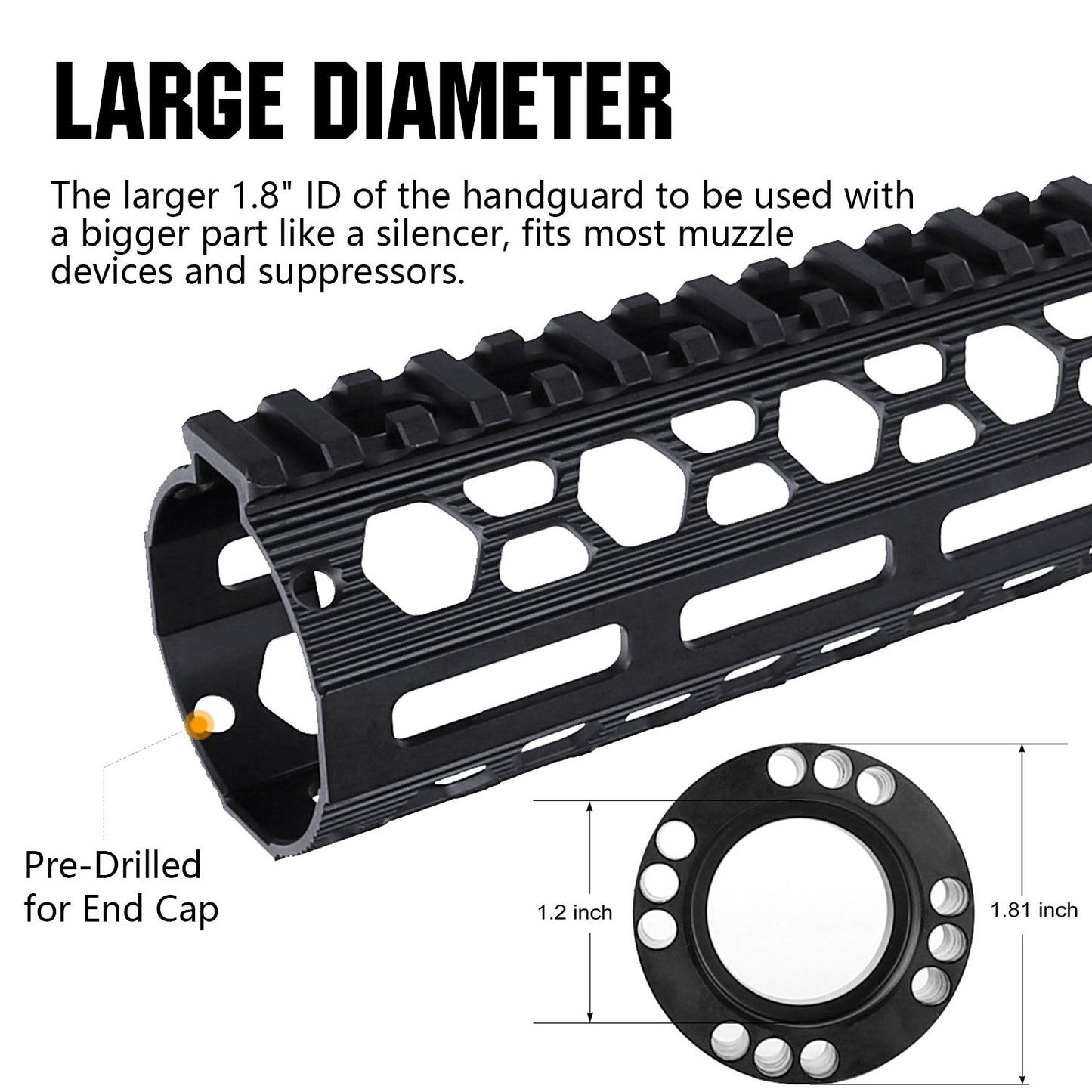 AR-15 suppressor ready handguard 
