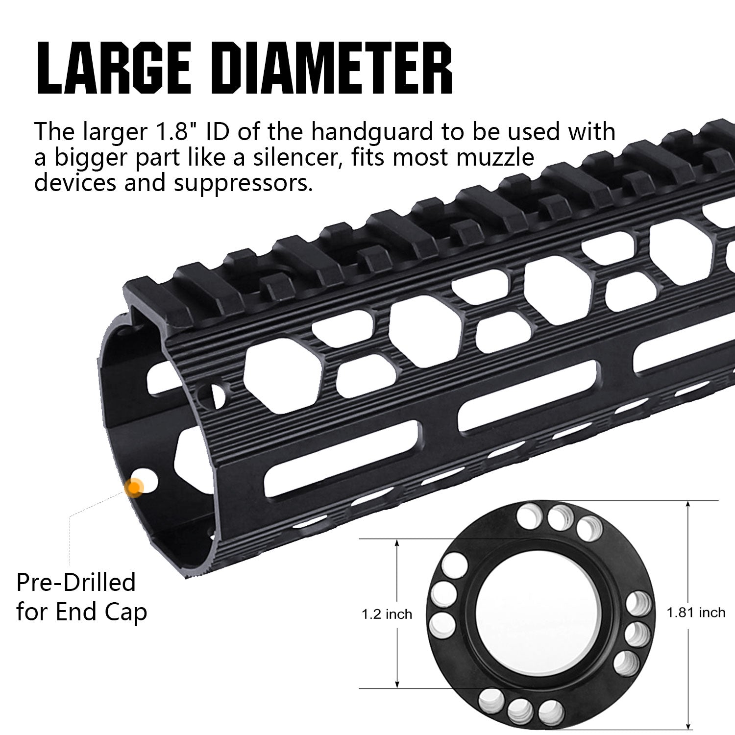AR-15 suppressor ready handguard 