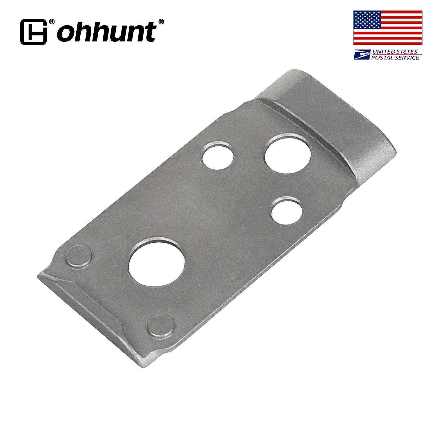 Titanium Adapter Plate Compatible with RMSc Cut Optic Holosun 407K/507 ...