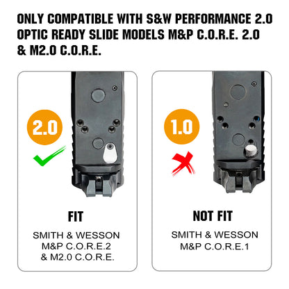 Fit Smith &amp; Wesson MP 2.0 Optics Ready/CORE.