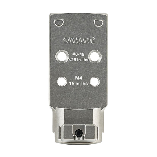 ohhunt® Titanium Adapter Plate for 1911 DS (A14B) equipped with the AOS Compatible with Holosun 407K/507K / Shield RMSc/SMSc/RMS2