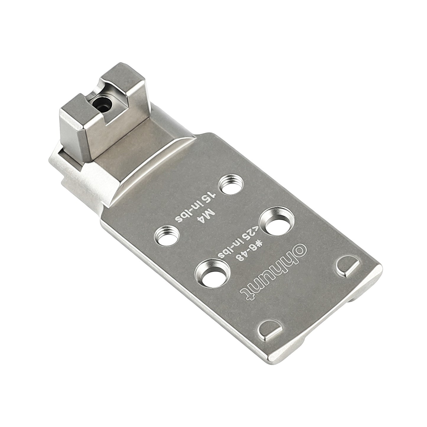 ohhunt® Titanium Adapter Plate for 1911 DS (A14B) equipped with the AOS Compatible with Holosun 407K/507K / Shield RMSc/SMSc/RMS2