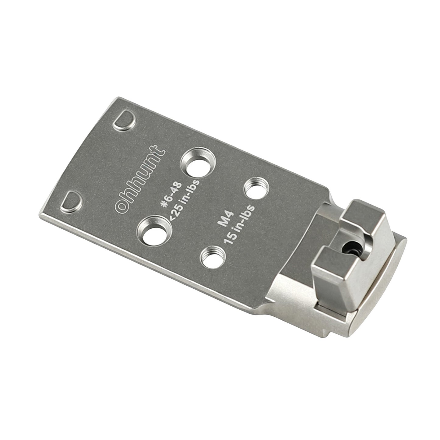 ohhunt® Titanium Adapter Plate for 1911 DS (A14B) equipped with the AOS Compatible with Holosun 407K/507K / Shield RMSc/SMSc/RMS2