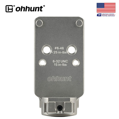 ohhunt® Titanium Adapter Plate for 1911 DS/A14B Compatible with RMR Footprint Optics