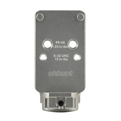 ohhunt® Titanium Adapter Plate for 1911 DS/A14B Compatible with RMR Footprint Optics
