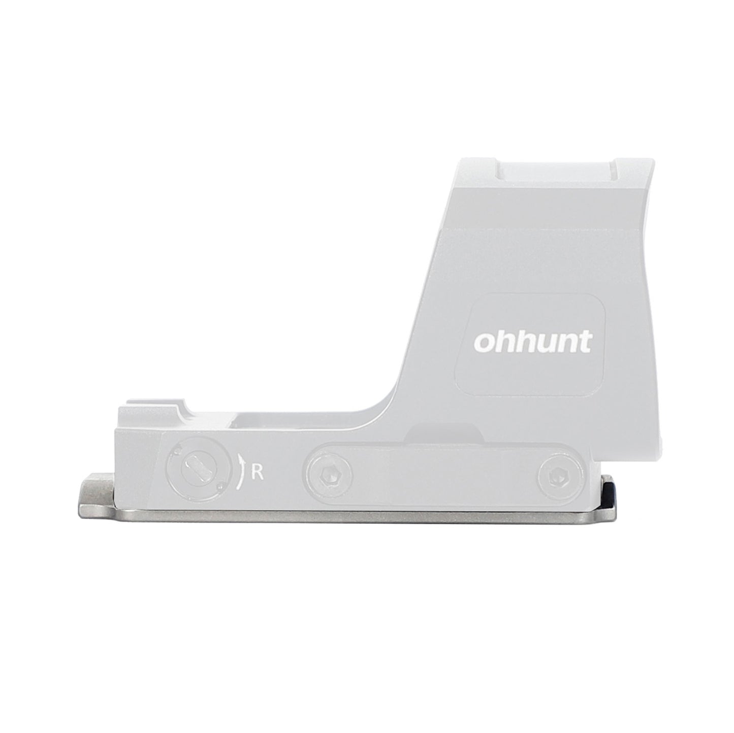 ohhunt® Titanium Adapter Plate Compatible with RMR Cut Optic Holosun 407C/507C/508T for Smith & Wesson MP 2.0 Optics Ready/CORE