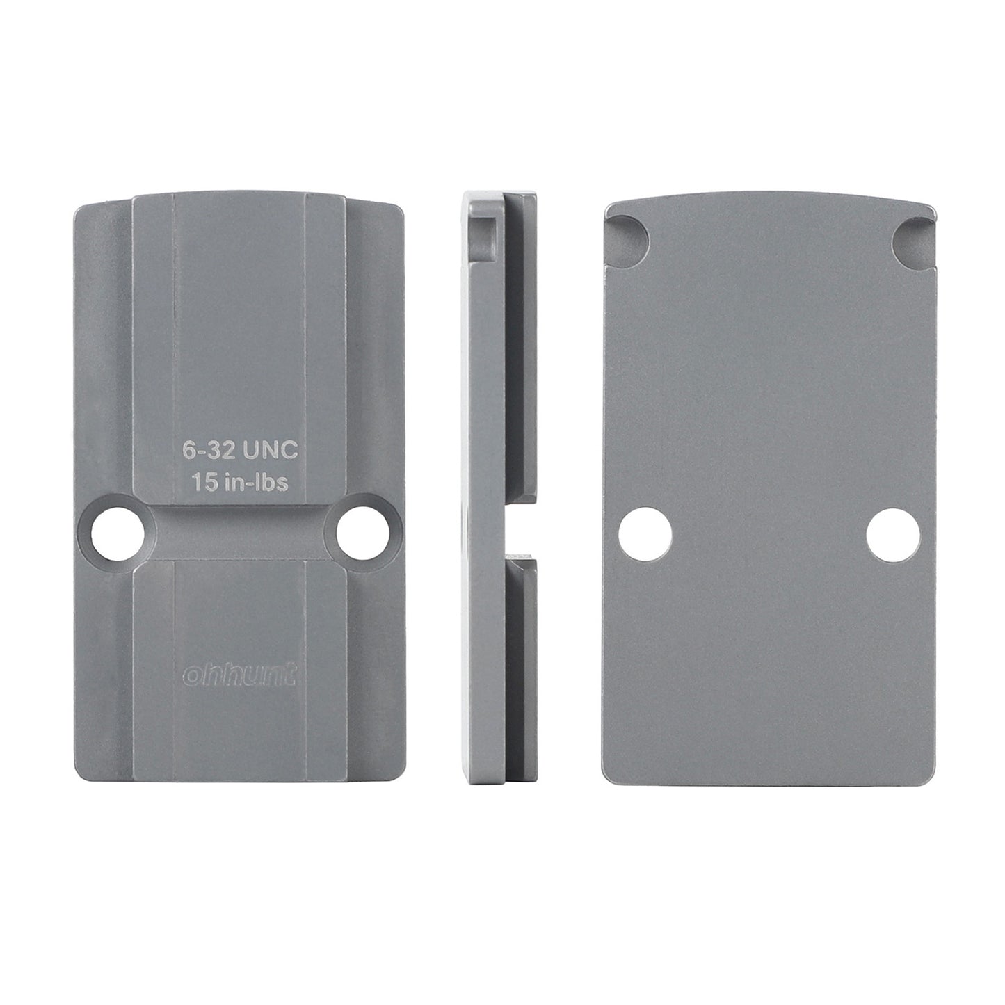 ohhunt® Titanium RMR to ACRO Adapter Plate fits RMR Cut Slide compatible with Aimpoint ACRO P-1/P-2/C-2,Steiner MPS, ,ohhunt FB O4