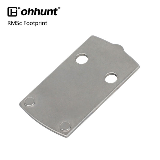 ohhunt® Titanium Adapter Plate Compatible with Hellcat OSP Holosun 407K/507K, Mounting Plate for Glock 43X/48 MOS