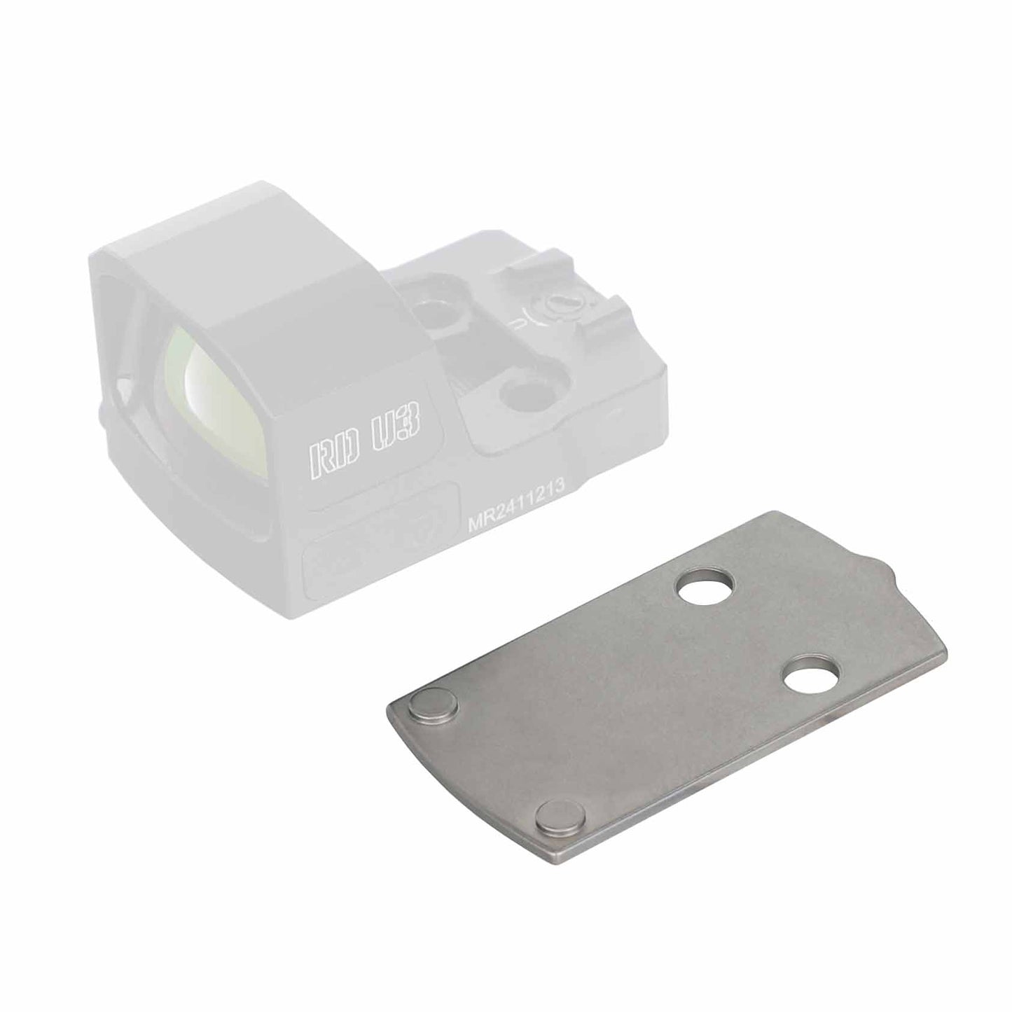 ohhunt® Titanium Adapter Plate RMSc footprint Compatible with Hellcat OSP, Holosun 407K/507K, fit Glock 43X/48 MOS