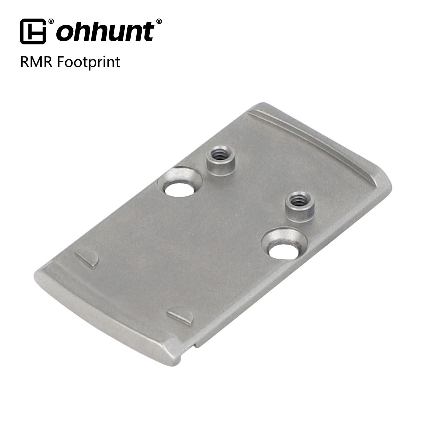 ohhunt® Titanium Optics Adapter Plate Compatible with RMR to RMS Compatible with Holosun 407K/507K/EPS Carry/EPS/RomeoZero fit RMR Cut Slide Without Thread Post