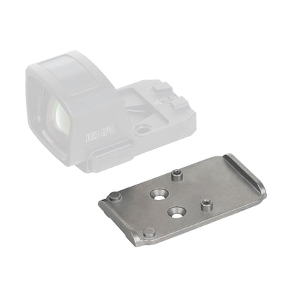 ohhunt® Titanium Adapter Plate Compatible with RMR Footprint Optics Holosun 407/507C/508T/SRO, fit for Glock 17 19 MOS