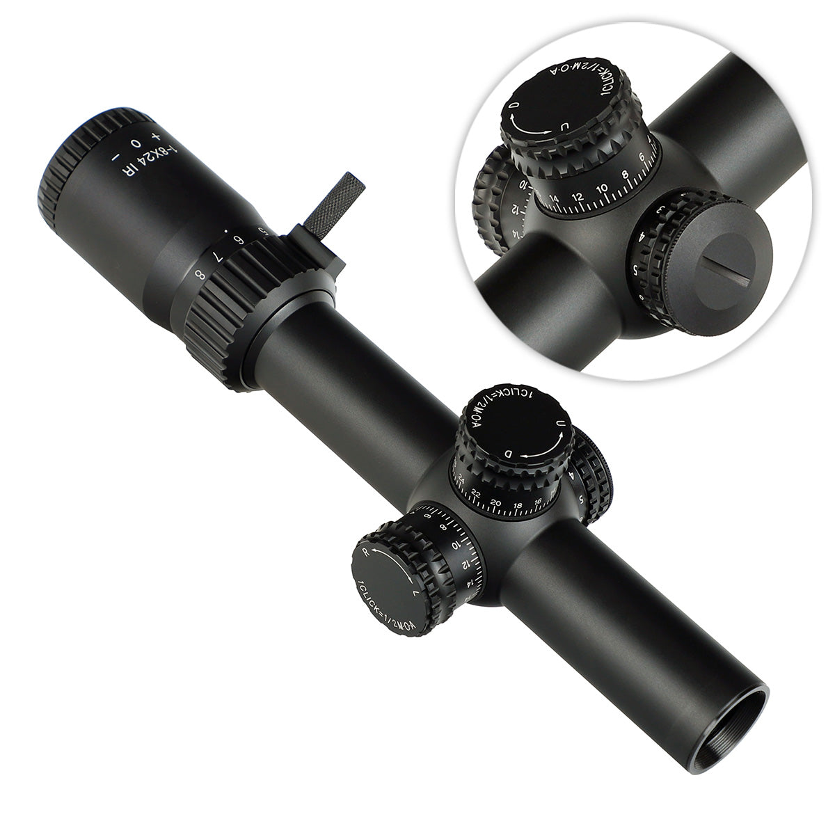 ohhunt® LR 1-8X24 Compact Rifle Scopes SFP 1-8x LPVO Optics 30mm Tube