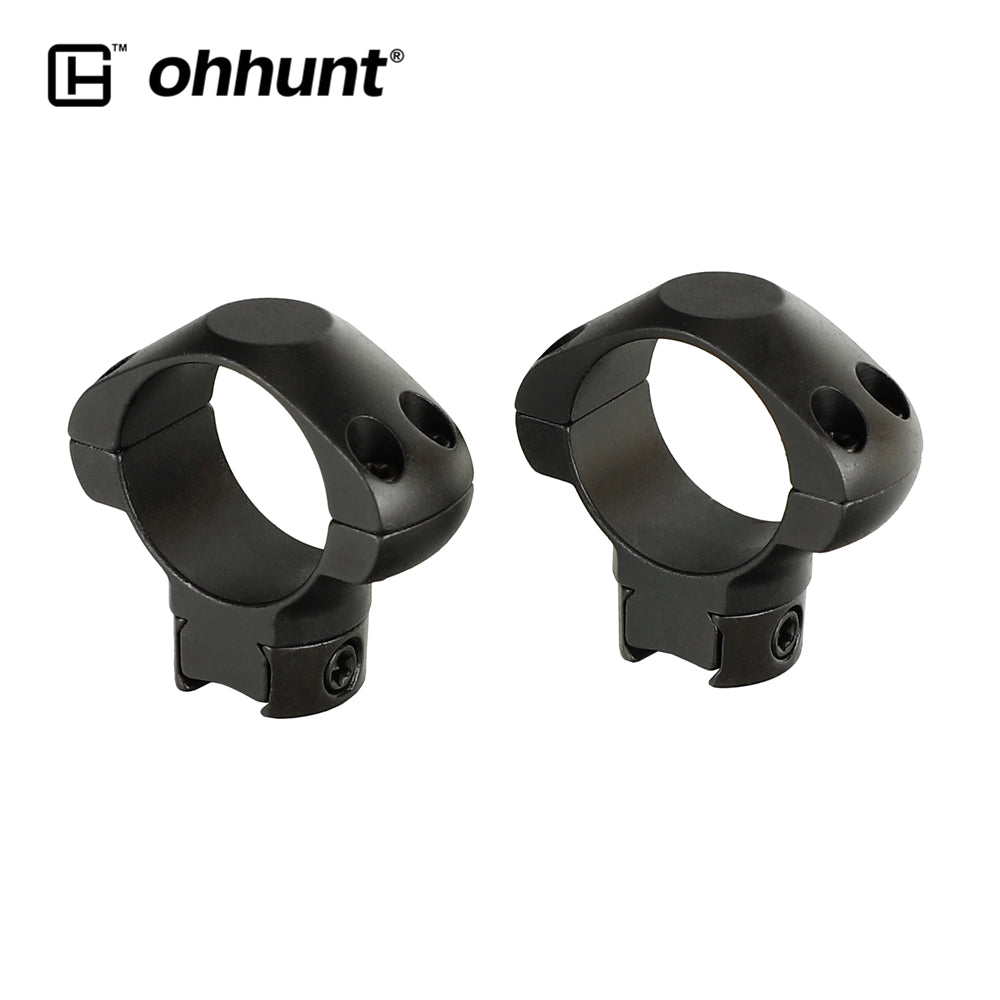 ohhunt® Steel 1 inch Diameter 11mm 3/8 Dovetail Scope Rings - Med Profile