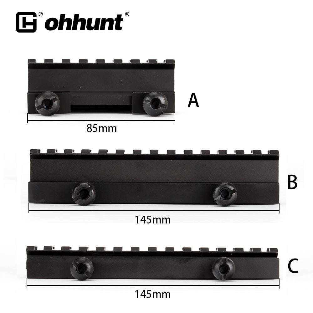 ohhunt 1" See Through Picatinny Riser Mount Hight Profile fit AR-15 Rifles