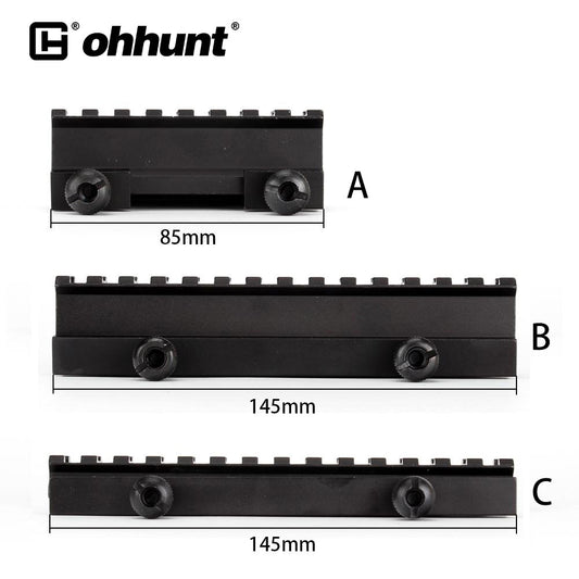 ohhunt 1" See Through Picatinny Riser Mount High Profile fit AR-15 Rifles